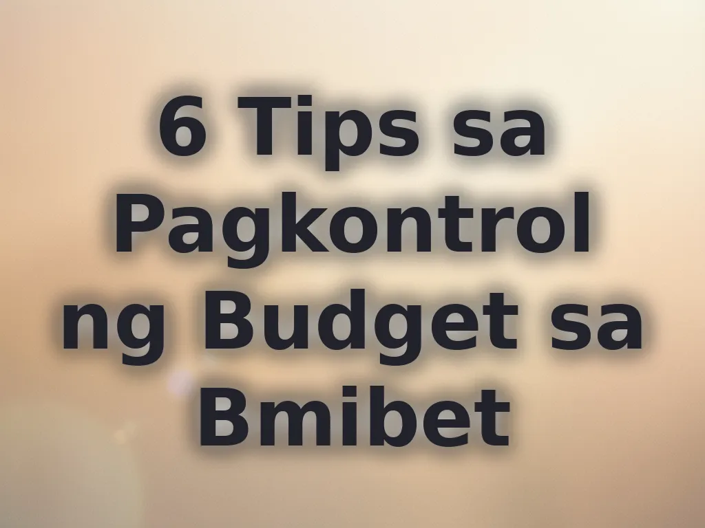 Tips sa pag-manage ng budget sa pagsusugal