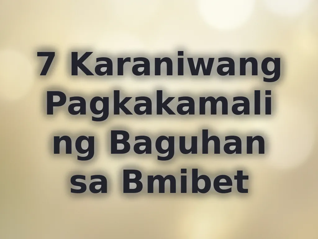 Mga pagkakamali ng baguhan sa casino